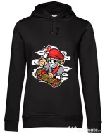 Hoodie dama cu gluga Killer Skater Negru