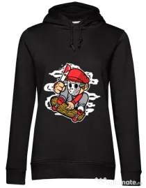 Hoodie dama cu gluga Killer Skater Negru