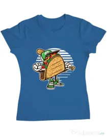 Tricou ADLER dama Taco Albastru azuriu