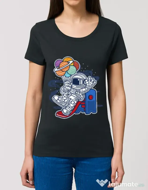 Tricou STANLEY STELLA dama Space Slider Negru