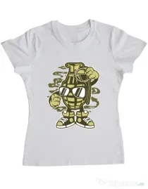 Tricou ADLER dama Grenade Alb