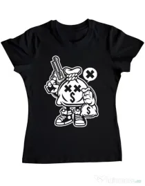 Tricou ADLER dama Money Takers Negru