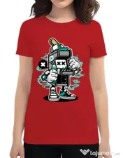 Tricou ADLER dama Game On 2 Rosu 
