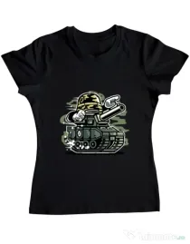 Tricou ADLER dama War Tank Negru