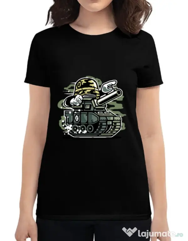 Tricou ADLER dama War Tank Negru