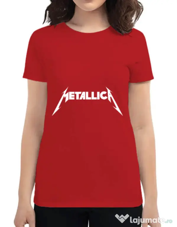 Tricou ADLER dama Metallica Rosu