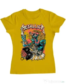 Tricou ADLER dama Heavy Guitar Galben