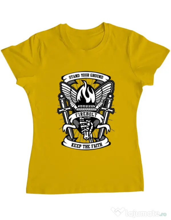Tricou ADLER dama Torch Galben