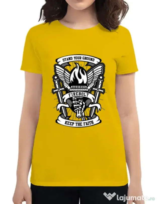 Tricou ADLER dama Torch Galben