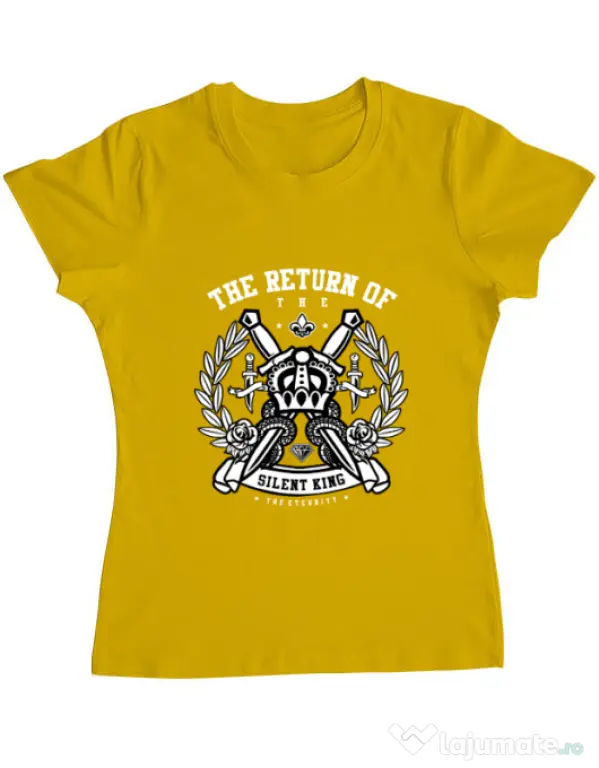 Tricou ADLER dama Crown Galben