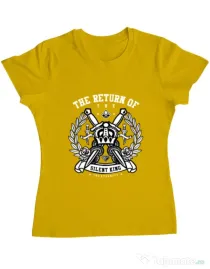 Tricou ADLER dama Crown Galben