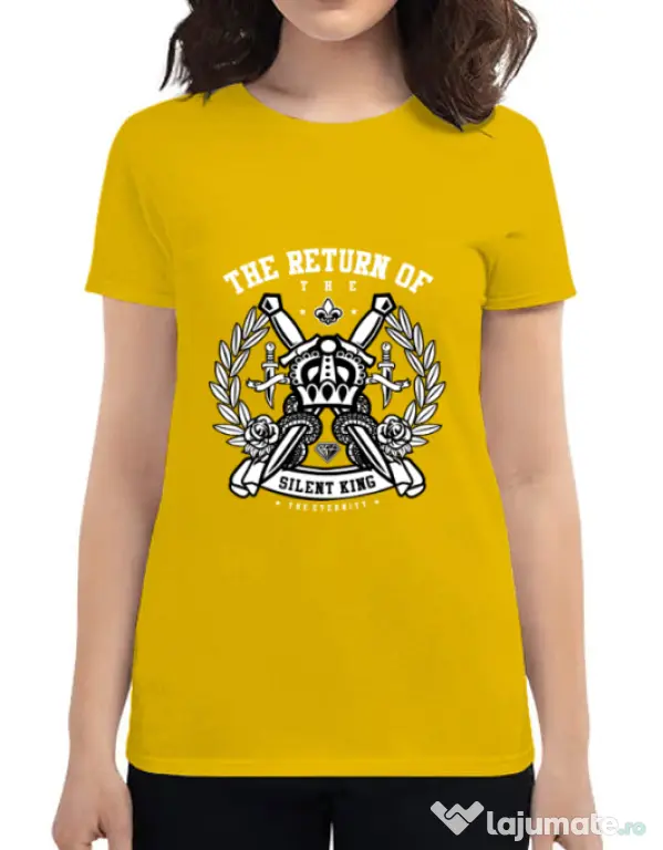 Tricou ADLER dama Crown Galben