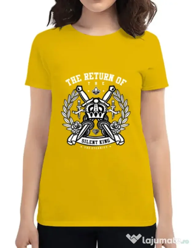 Tricou ADLER dama Crown Galben