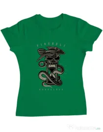 Tricou ADLER dama Hourglass Verde mediu