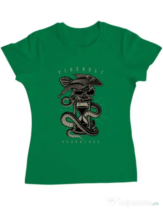 Tricou ADLER dama Hourglass Verde mediu