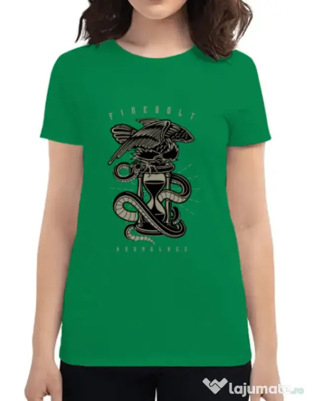 Tricou ADLER dama Hourglass Verde mediu