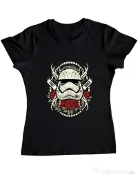 Tricou ADLER dama Sugar Skull Trooper Negru