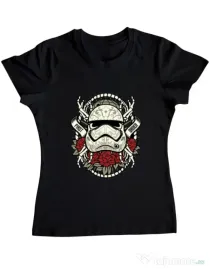 Tricou ADLER dama Sugar Skull Trooper Negru