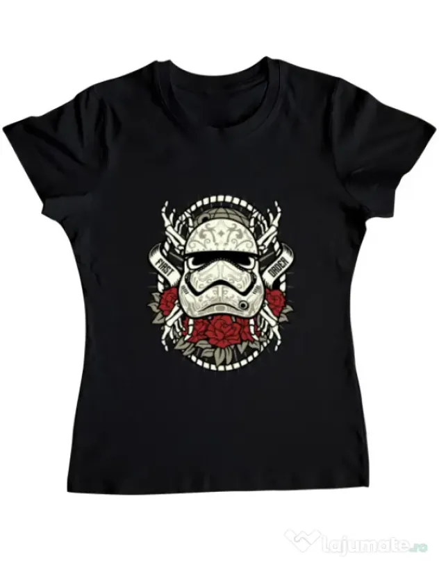 Tricou ADLER dama Sugar Skull Trooper Negru