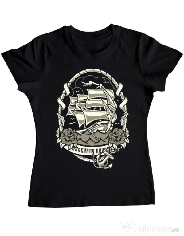 Tricou ADLER dama Ship Negru