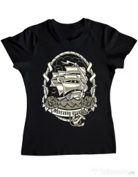 Tricou ADLER dama Ship Negru
