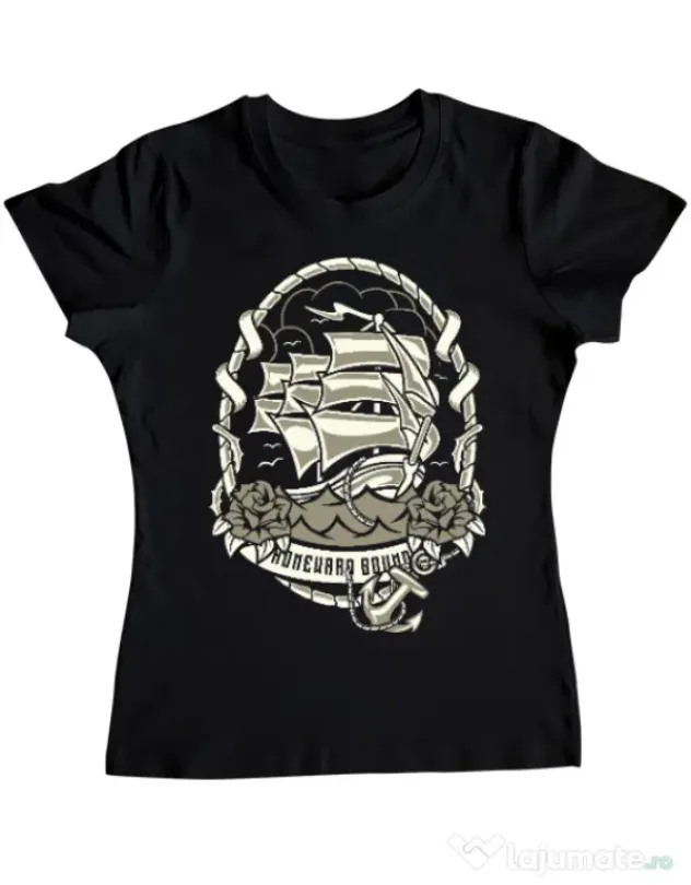 Tricou ADLER dama Ship Negru