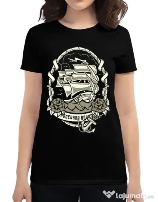 Tricou ADLER dama Ship Negru