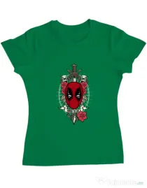 Tricou ADLER dama Hard To Kill Verde mediu