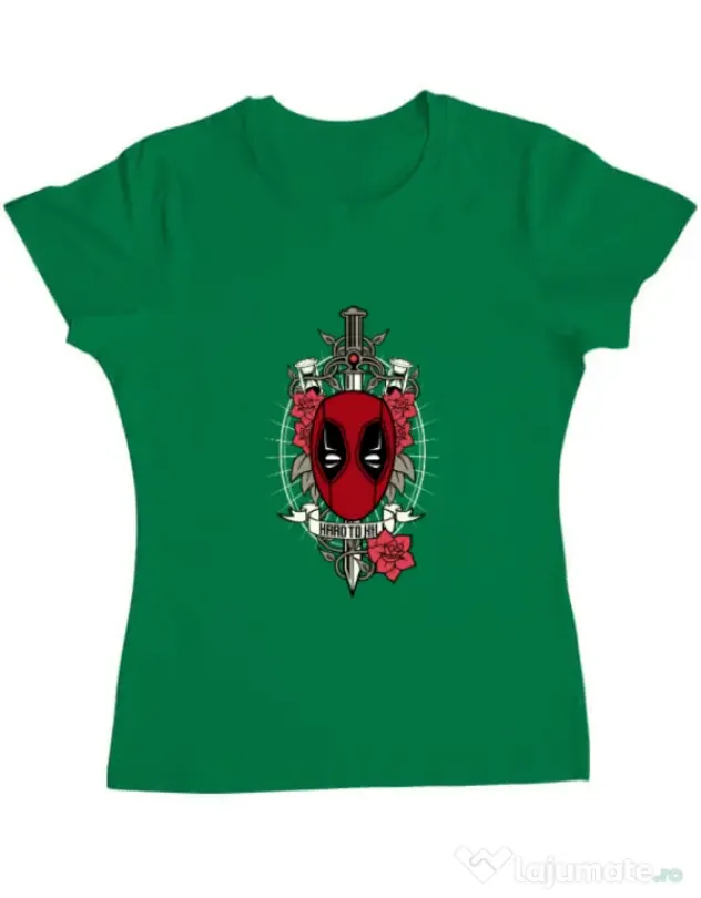 Tricou ADLER dama Hard To Kill Verde mediu