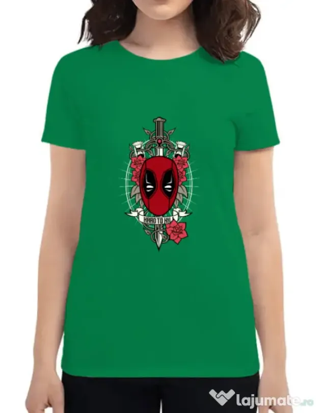 Tricou ADLER dama Hard To Kill Verde mediu