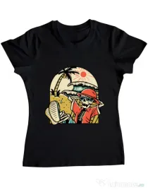 Tricou ADLER dama Have a Break Negru
