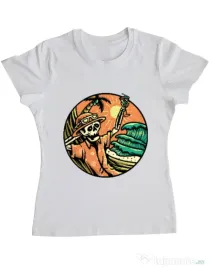 Tricou ADLER dama Have a Nice Day Alb