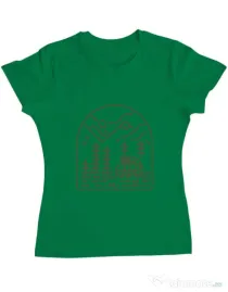 Tricou ADLER dama Into the Mountain Verde mediu