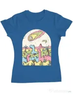 Tricou ADLER dama Asteroid Albastru azuriu