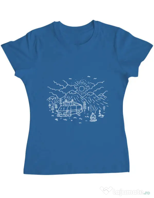 Tricou ADLER dama Wander Albastru azuriu