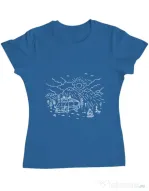 Tricou ADLER dama Wander Albastru azuriu