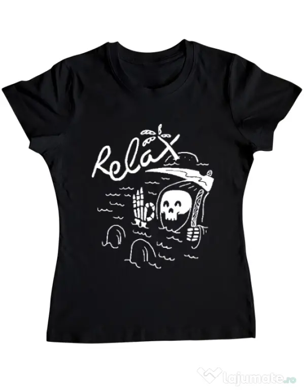 Tricou ADLER dama Relax Negru