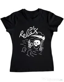 Tricou ADLER dama Relax Negru