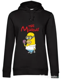 Hoodie dama cu gluga The Minions Negru
