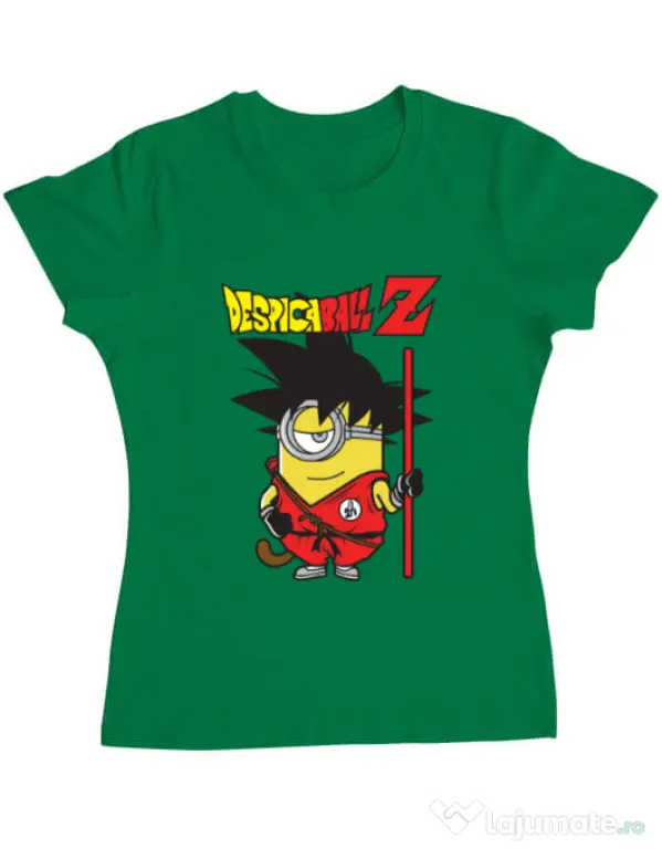 Tricou ADLER dama Despicaball Z Son Goku Verde mediu