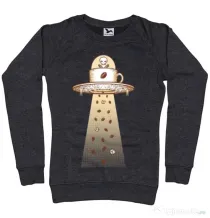 Bluza ADLER dama Alien Coffee Invasion Negru melanj
