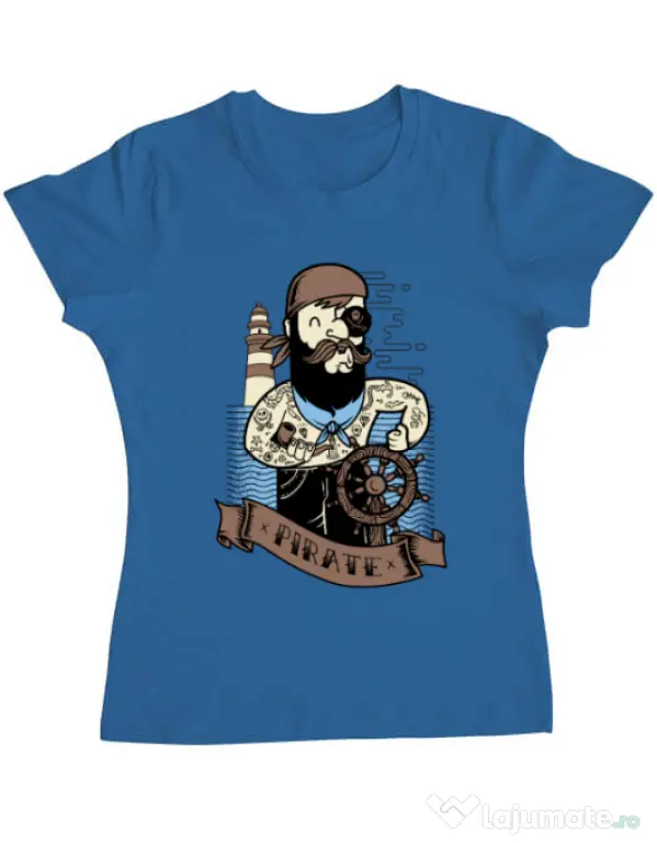 Tricou ADLER dama Adventure of the Sea Albastru azuriu