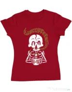 Tricou ADLER dama Its Coffee Time Rosu