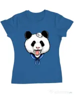 Tricou ADLER dama Panda Sailor Albastru azuriu