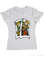 Tricou ADLER dama CARD Alb
