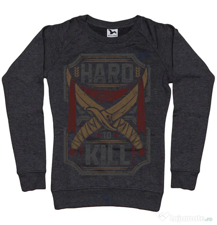 Bluza ADLER dama Hard To Kill Negru melanj