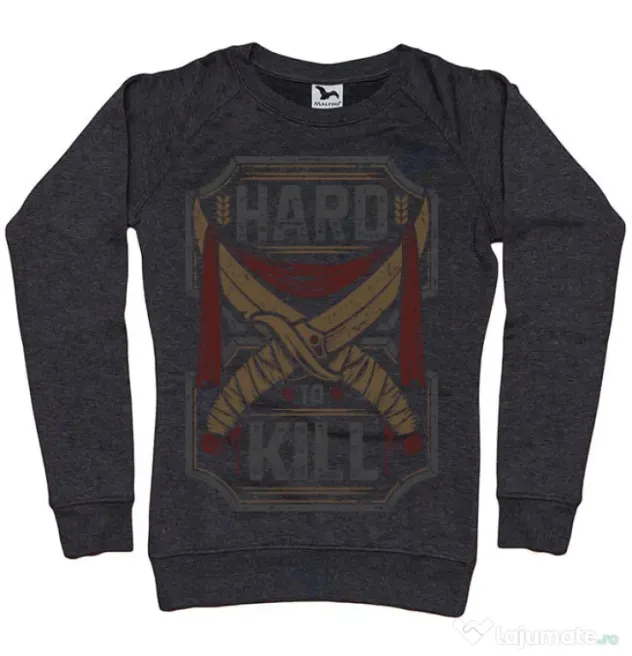 Bluza ADLER dama Hard To Kill Negru melanj