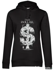 Hoodie dama cu gluga Tree Dollar Negru