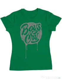 Tricou ADLER dama Boys Dont Cry Verde mediu