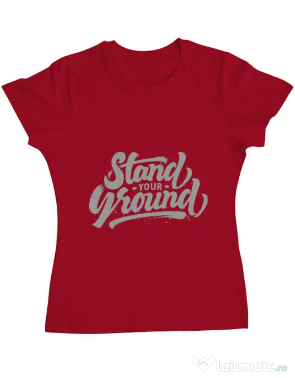 Tricou ADLER dama Stand Your Ground Rosu